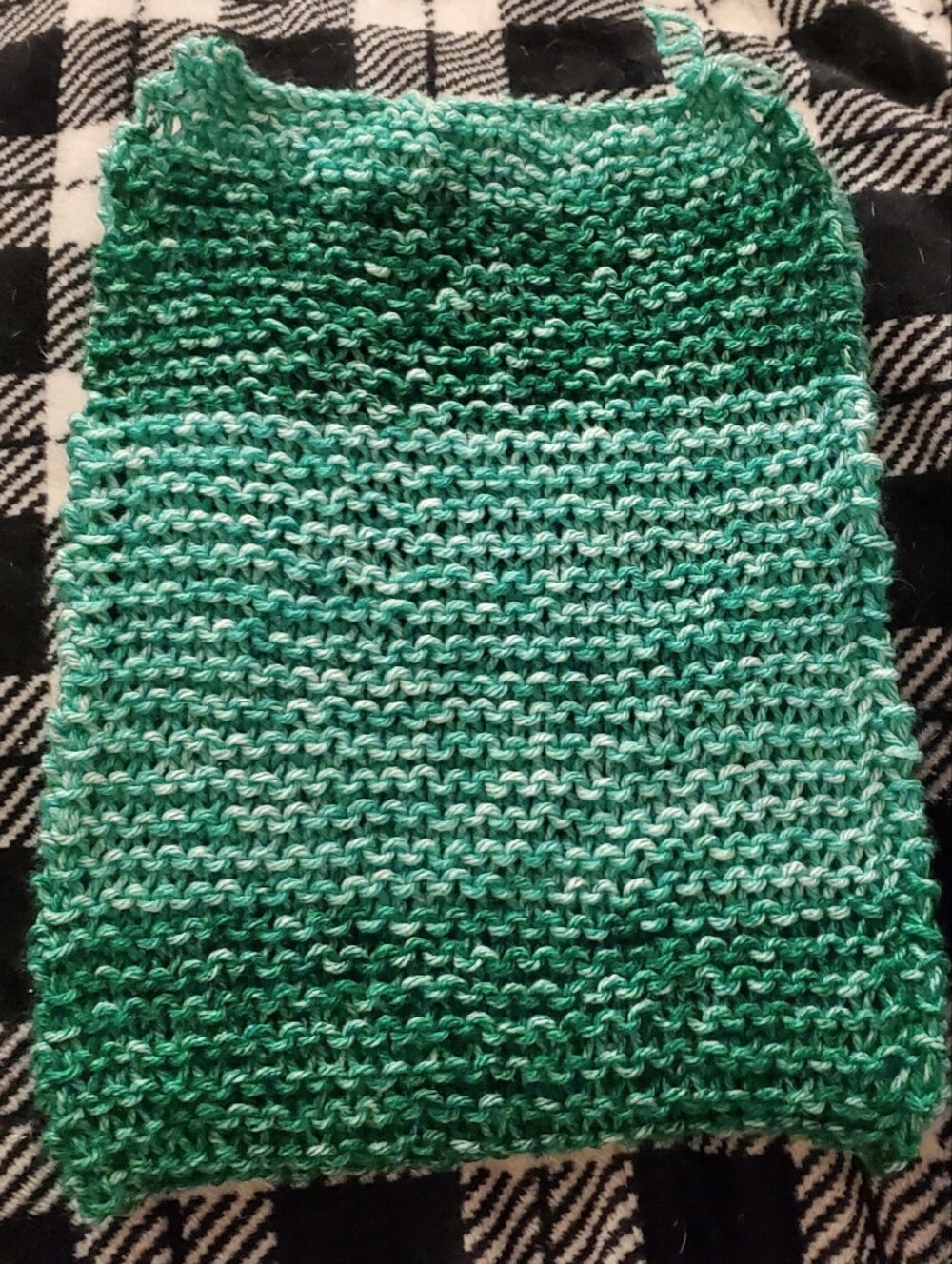 Handmade Green Ombre Knit Top